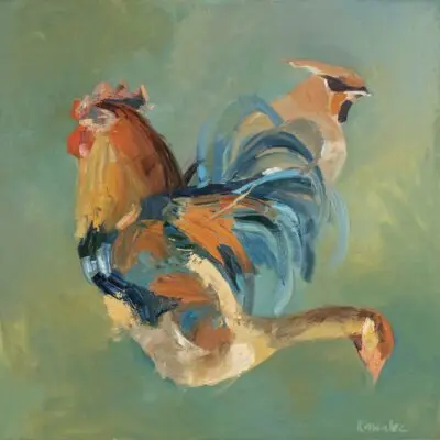 B 36, obraz olejny 100 cm x 100 cm